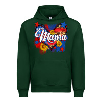 Forest Green American mama heart Urban Hoodie - Neo Western