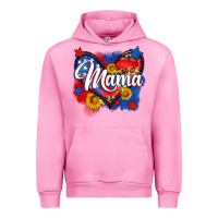 Fuchsia Pink American mama heart Urban Hoodie - Neo Western