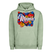 Pigment Oil Green American mama heart Urban Hoodie - Neo Western