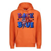 Carrot Back the blue with lightning bolt 4th of july Premium Hoodie - CowGirlArtShop