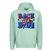 Seafoam Back the blue with lightning bolt 4th of july Premium Hoodie - CowGirlArtShop