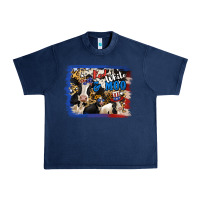 Navy Red White Moo Heifers Urban Heavy Tee - RanaPortraitStore
