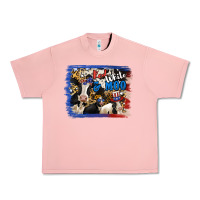 Salmon Red White Moo Heifers Urban Heavy Tee - RanaPortraitStore