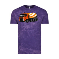 Cloud Purple cement truck Vintage Tee - Artiststas