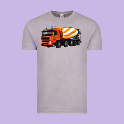 Cement Truck Vintage Tee Designed By Artiststas