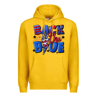 Lemon Back the blue with lightning bolt 4th of july Premium Hoodie - CowGirlArtShop