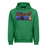 Emerald American Mama 4th of july Urban Hoodie - CowGirlArtShop