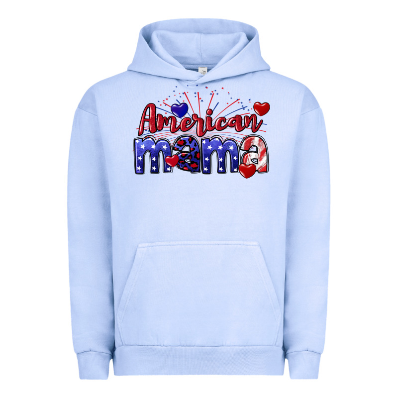 American Mama 4th Of July Urban Hoodie by CowGirlArtShop | Teevron