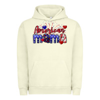Pigment Pistachio American Mama 4th of july Urban Hoodie - CowGirlArtShop