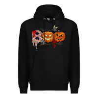 Black boo Premium Hoodie - CowhideDigitalArt