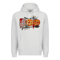Dove Grey boo Premium Hoodie - CowhideDigitalArt