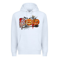 White boo Premium Hoodie - CowhideDigitalArt