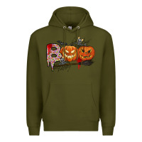 Army Green boo Premium Hoodie - CowhideDigitalArt