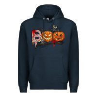 Navy boo Premium Hoodie - CowhideDigitalArt