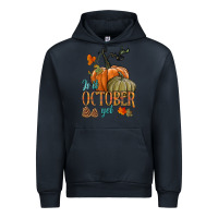 Navy is it october yet Urban Hoodie - HRA Design Shop