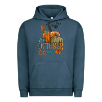 Pigment Midnight Navy is it october yet Urban Hoodie - HRA Design Shop