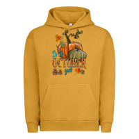 Pigment Peanut Butter is it october yet Urban Hoodie - HRA Design Shop