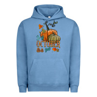 Pigment Pebble Blue is it october yet Urban Hoodie - HRA Design Shop