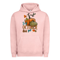 Pigment Salmon is it october yet Urban Hoodie - HRA Design Shop