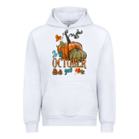 White is it october yet Urban Hoodie - HRA Design Shop