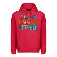Cardinal my favorite color is october Premium Hoodie - HRA Design Shop