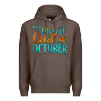 Coffee my favorite color is october Premium Hoodie - HRA Design Shop