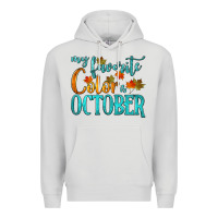 Dove Grey my favorite color is october Premium Hoodie - HRA Design Shop