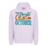 Lilac my favorite color is october Premium Hoodie - HRA Design Shop