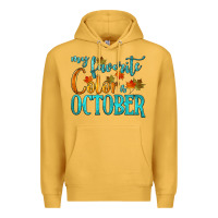 Mustard my favorite color is october Premium Hoodie - HRA Design Shop