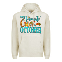 Oatmeal Heather my favorite color is october Premium Hoodie - HRA Design Shop