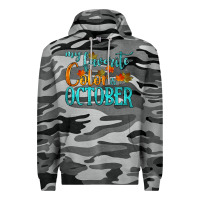 Slate Camo my favorite color is october Premium Hoodie - HRA Design Shop