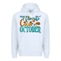 White my favorite color is october Premium Hoodie - HRA Design Shop