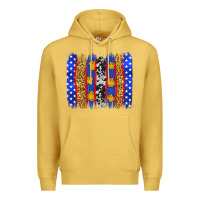 Antique Gold American police brushstrokes Premium Hoodie - Neo Western