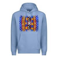 Colony Blue American police brushstrokes Premium Hoodie - Neo Western