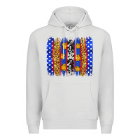 Dove Grey American police brushstrokes Premium Hoodie - Neo Western