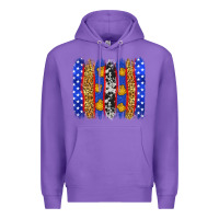 Purple American police brushstrokes Premium Hoodie - Neo Western