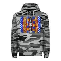 Slate Camo American police brushstrokes Premium Hoodie - Neo Western