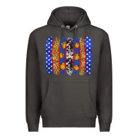 Smoke American police brushstrokes Premium Hoodie - Neo Western