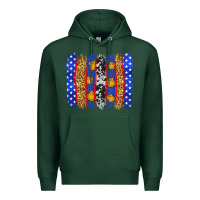Sports Green American police brushstrokes Premium Hoodie - Neo Western