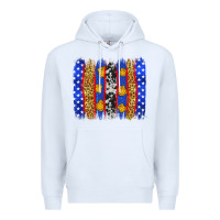 White American police brushstrokes Premium Hoodie - Neo Western