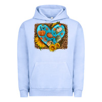 Pigment Grape Ice fall pattern heart with leopard background Urban Hoodie - HRA Design Shop