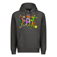 Charcoal Heather fat tuesday Premium Hoodie - FaDigitalArtStudio