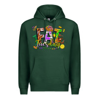 Sports Green fat tuesday Premium Hoodie - FaDigitalArtStudio