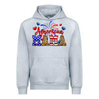 Heather Grey American mama Urban Hoodie - Neo Western