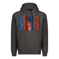 Smoke Back to blue brushstroke 4th of july Premium Hoodie - CowGirlArtShop