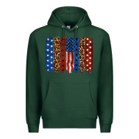 Sports Green Back to blue brushstroke 4th of july Premium Hoodie - CowGirlArtShop