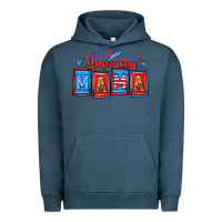 Pigment Midnight Navy American mama Urban Hoodie - Neo Western