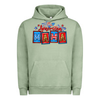 Pigment Oil Green American mama Urban Hoodie - Neo Western