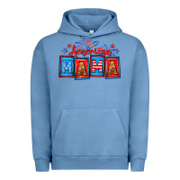 Pigment Pebble Blue American mama Urban Hoodie - Neo Western