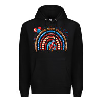 Black American rainbow Premium Hoodie - Neo Western